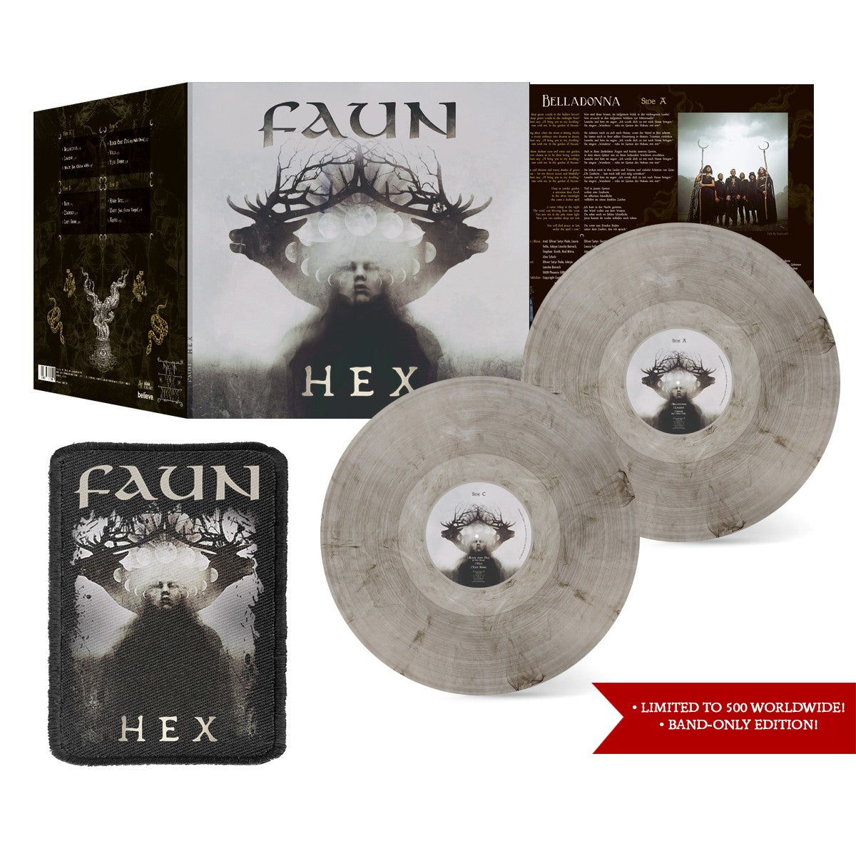 HEX - Marble LP LIMITED with patch Hex (500 WORLDWIDE!)